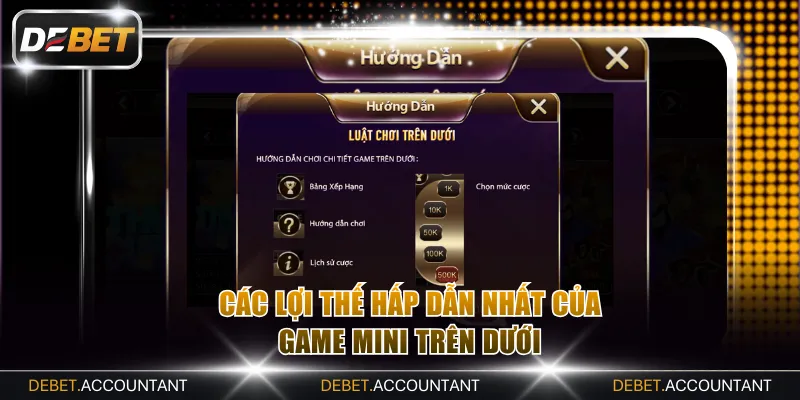 Các lợi thế hấp dẫn nhất của game mini Trên Dưới