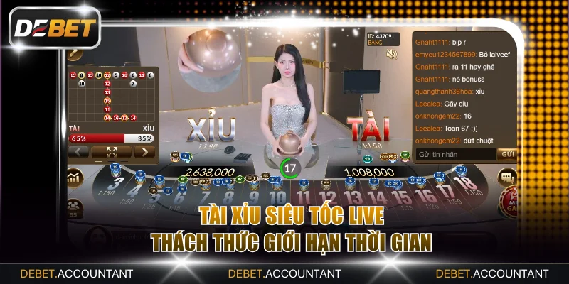 Tài Xỉu Siêu Tốc Live thách thức trong thời gian ngắn